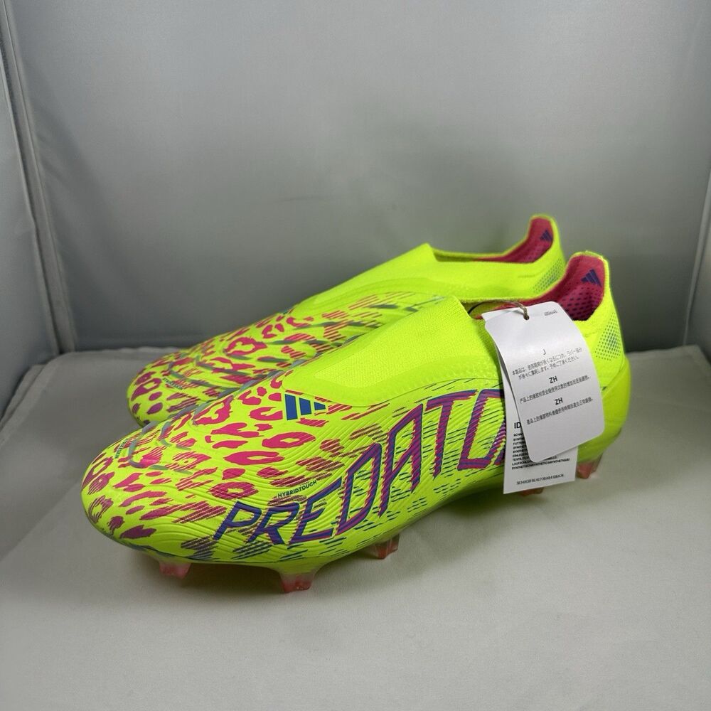 Adidas Predator Elite LL FG Green Pink Athletic Soccer Cleat ID3875 Men Size 6.5